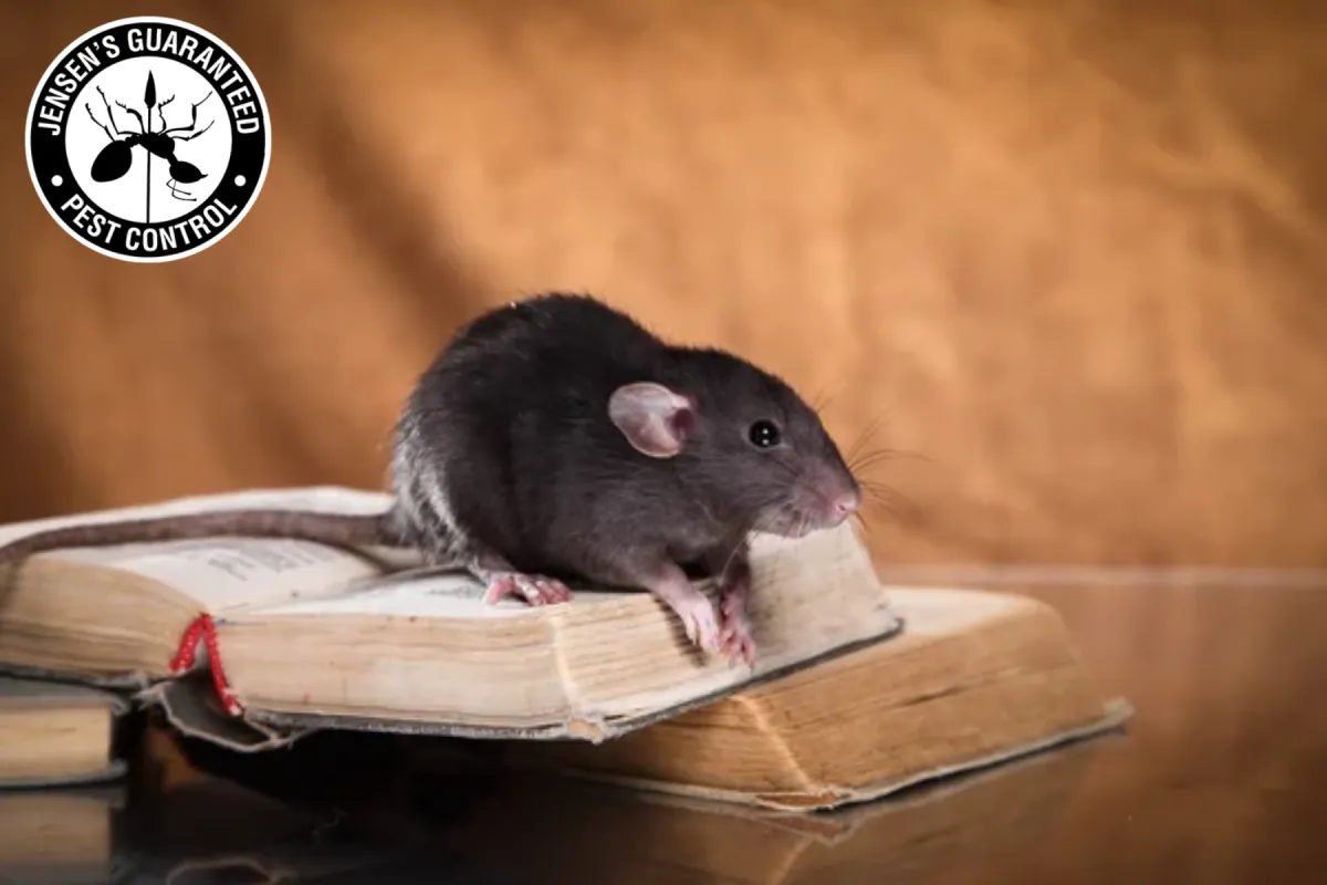 rodent on the book